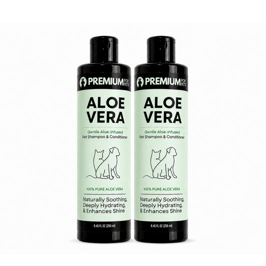 TWIN PAWS DUO – 2 Organic Aloe Vera Pet Shampoos
