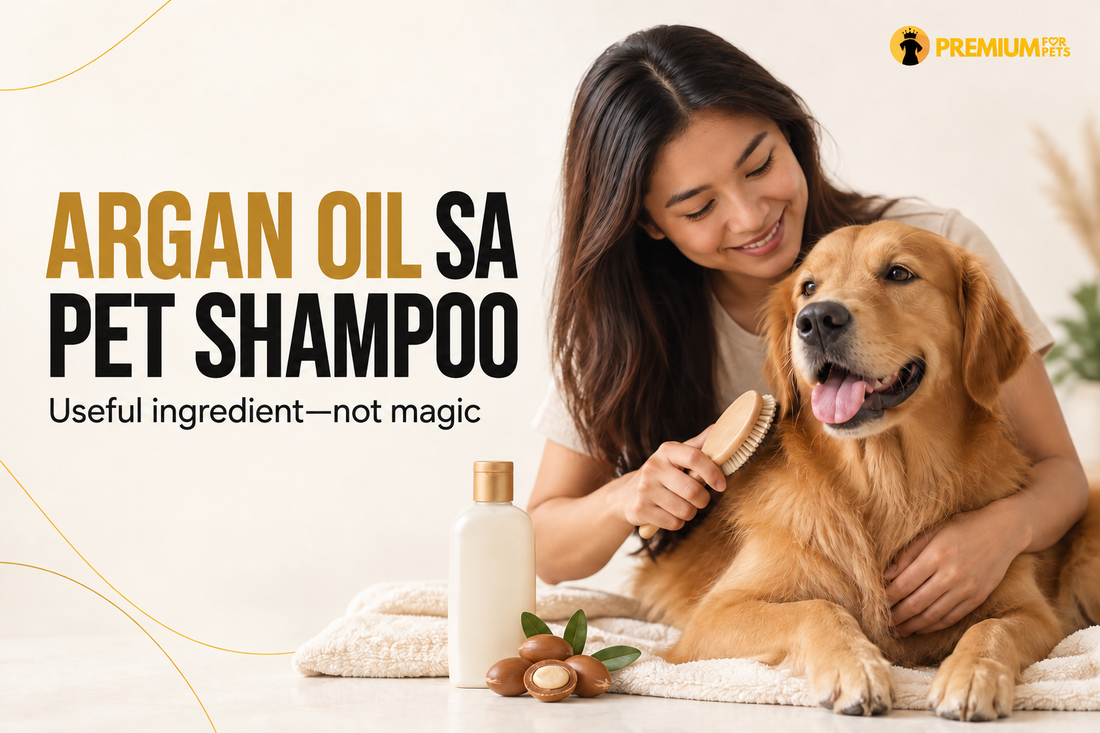 Argan oil sa pet shampoo: useful ingredient, not magic