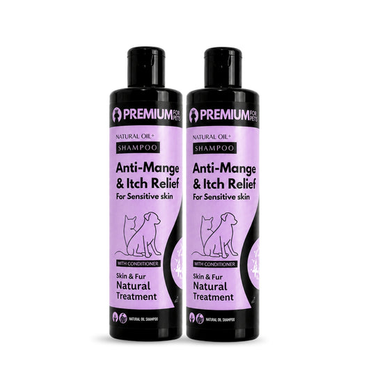 TWIN PAWS DUO – 2 Organic Anti-Mange Shampoos for Sensitive Skin