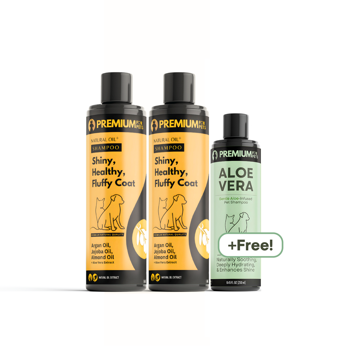 CUDDLE BUNDLE 2 Shiny, Healthy, Fluffy Coat + Free Aloe Vera Shampoo